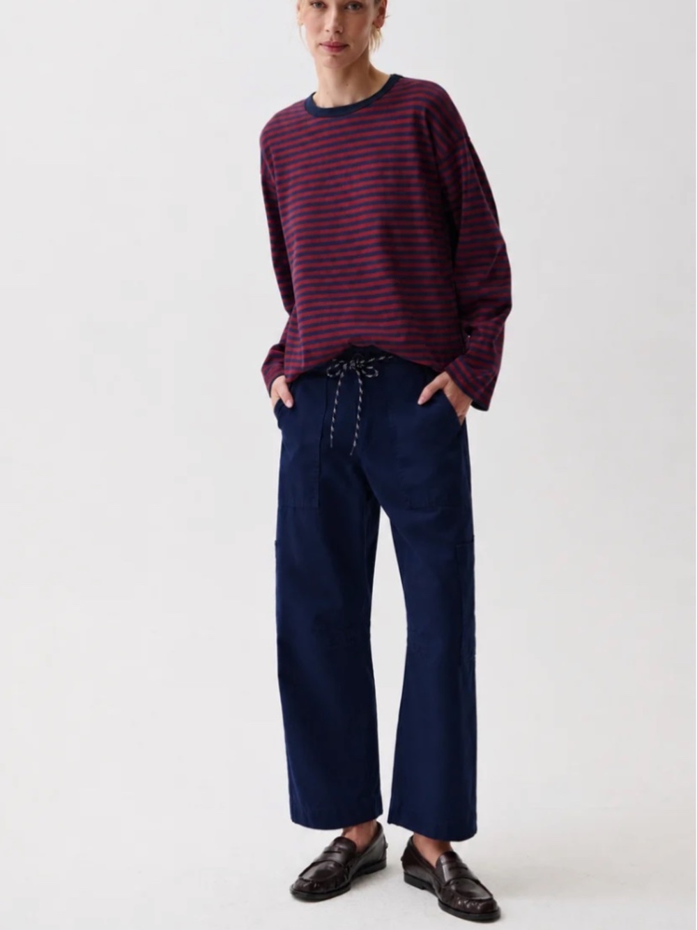 NWT: Pistola SABRINA CURVED UTILITY PANTS - NAUTICAL, Sz 28